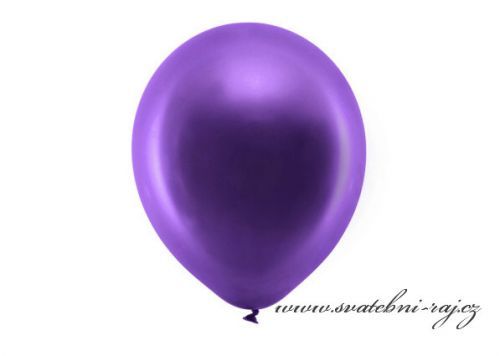 Metalický balónek purpurový