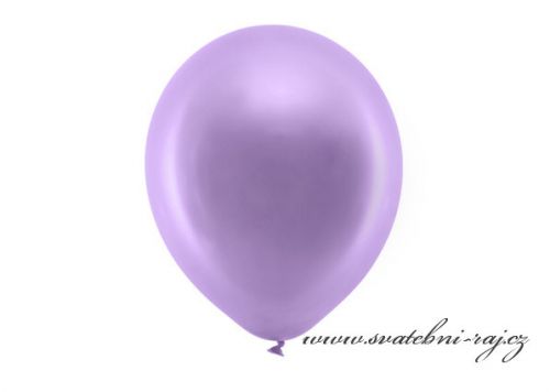 Metalický balónek světle fialový
