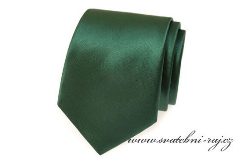 Pánská kravata tmavě zelená