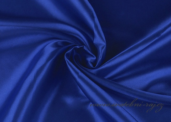 Satén královsky modrý, 150 cm šíře