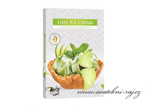 Čajové svíčky voňavé - Lime Ice Cream