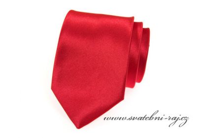 Pánská kravata červená