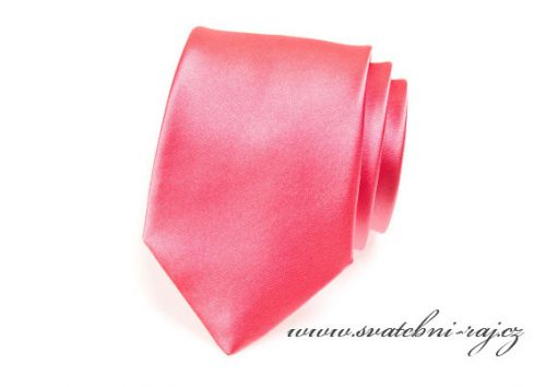 Zobrazit detail - Pánská kravata korálová