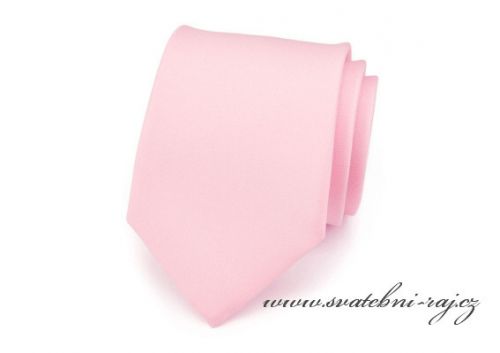 Zobrazit detail - Pánská kravata světle růžová