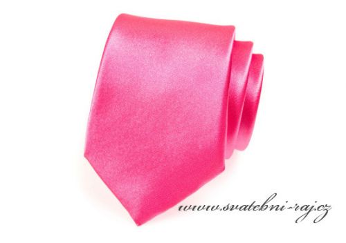 Zobrazit detail - Pánská kravata výrazně růžová