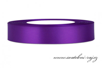Saténová stuha purpurová, 24 mm