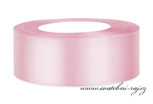 Zobrazit detail - Saténová stuha růžová, 40 mm
