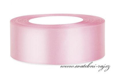 Saténová stuha růžová, 40 mm